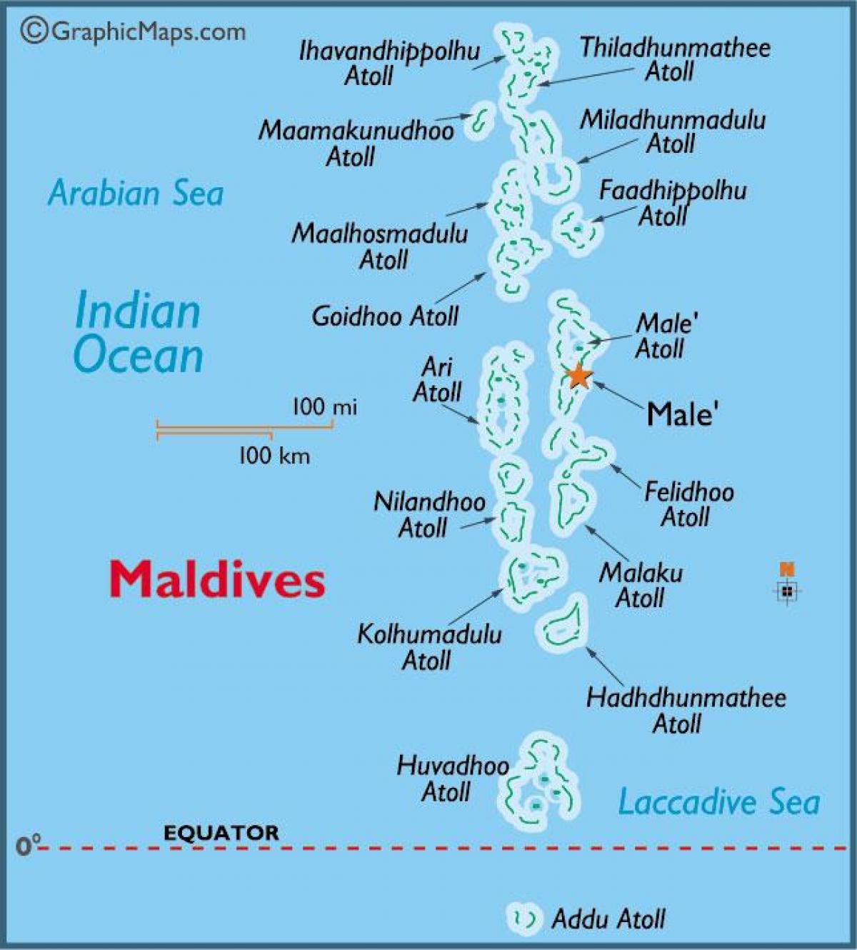 bele atol maldiv kat jeyografik