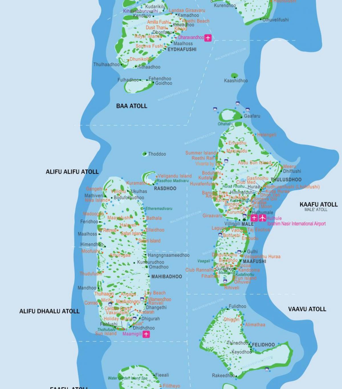maldiv èpòt kat jeyografik