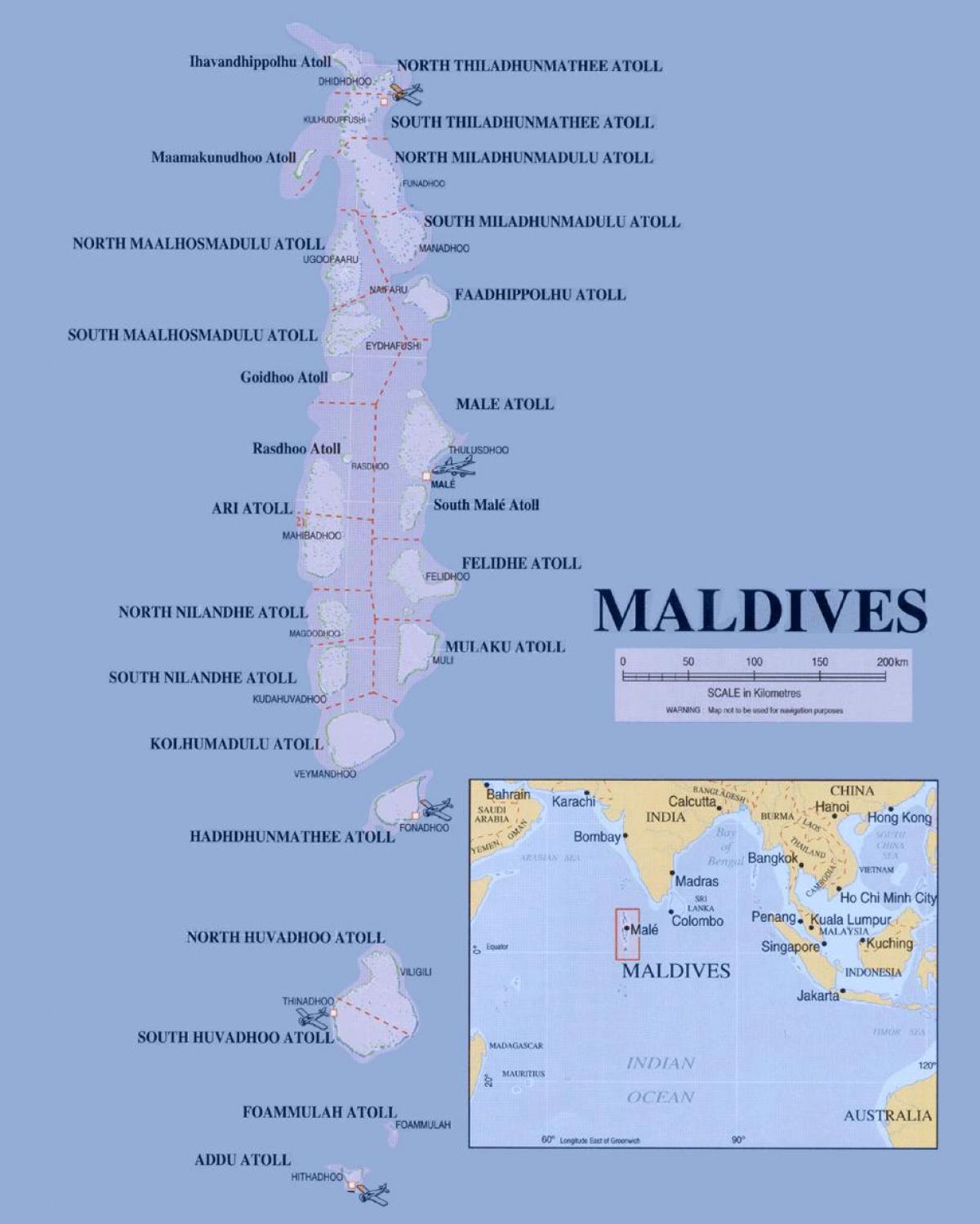 kat jeyografik nan maldiv politik