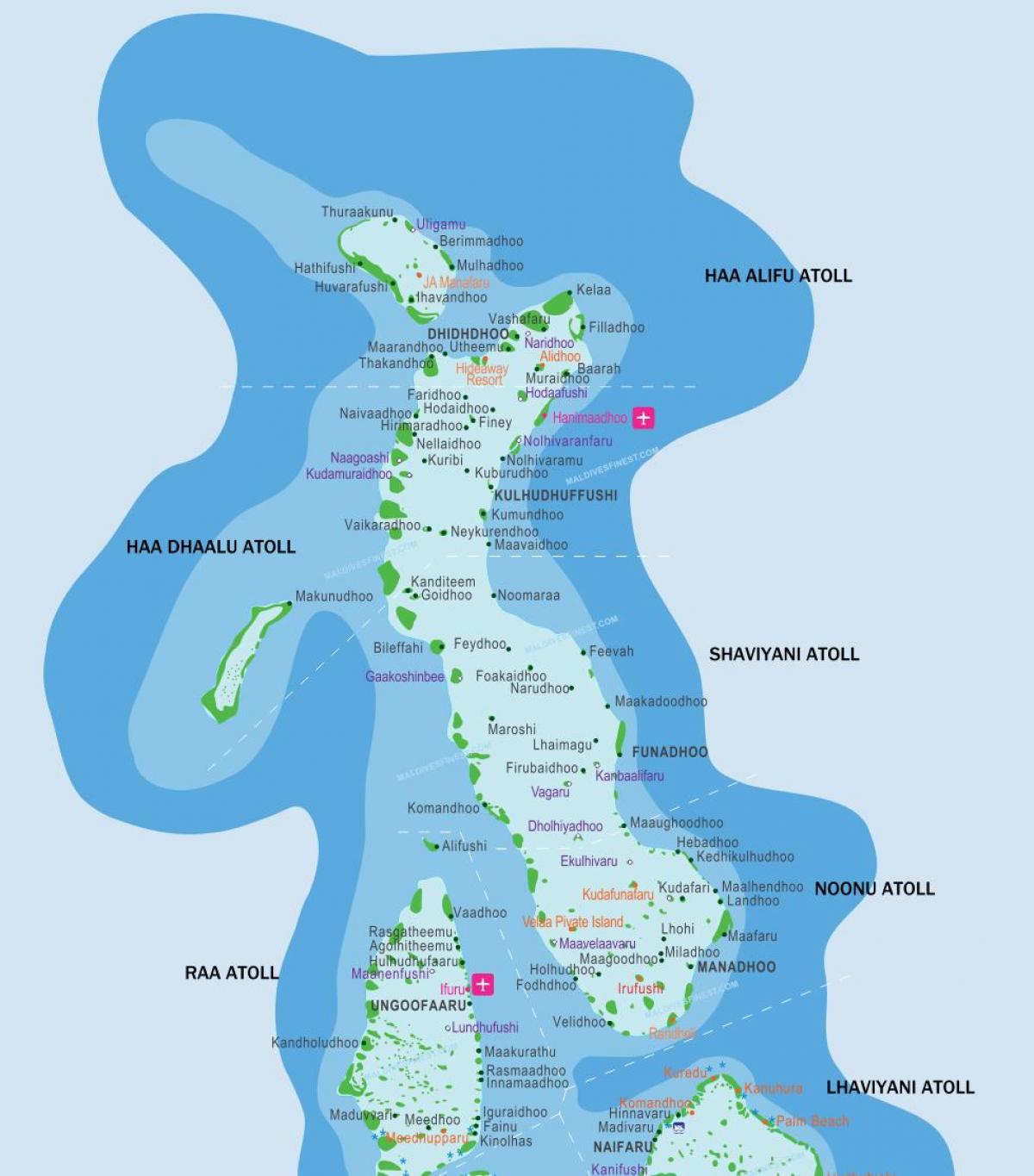 maldiv resorts kat jeyografik kote