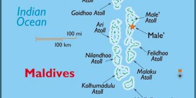 Bele atol maldiv kat jeyografik