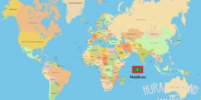 Montre maldiv yo sou kat jeyografik mond lan